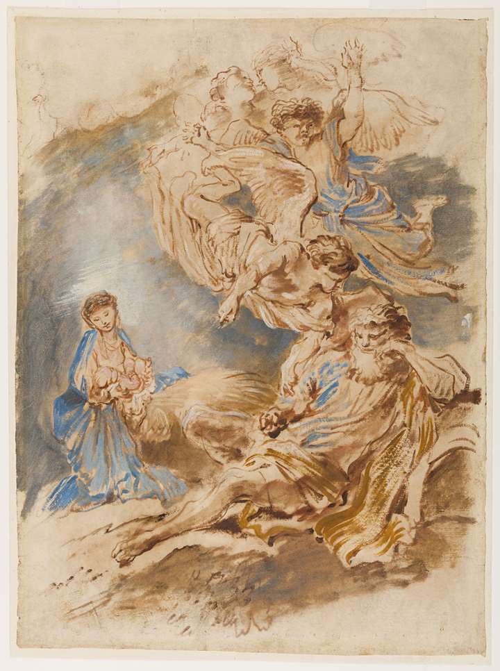 The Nativity or The Angel Instructing Joseph to Flee with his Family to Egypt